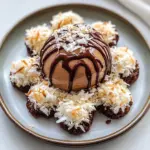 Coconut Dome with Chocolate Spread