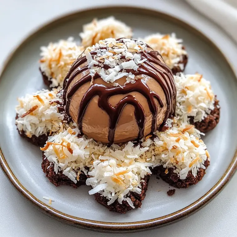 Coconut Dome with Chocolate Spread