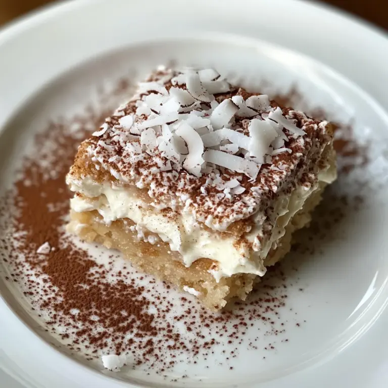 Coconut Rum (Coquito) Tiramisu