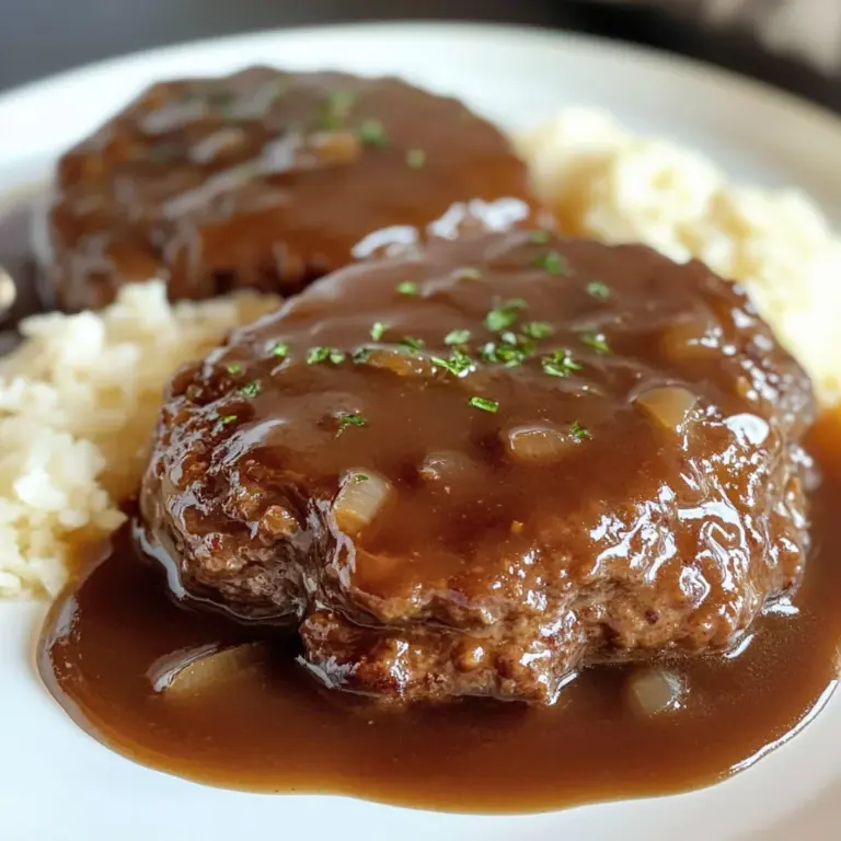 Easy Salisbury Steak Recipe