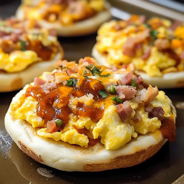 English Muffin Breakfast Pizzas