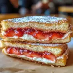 Fried Strawberry Cheesecake Sandwiches