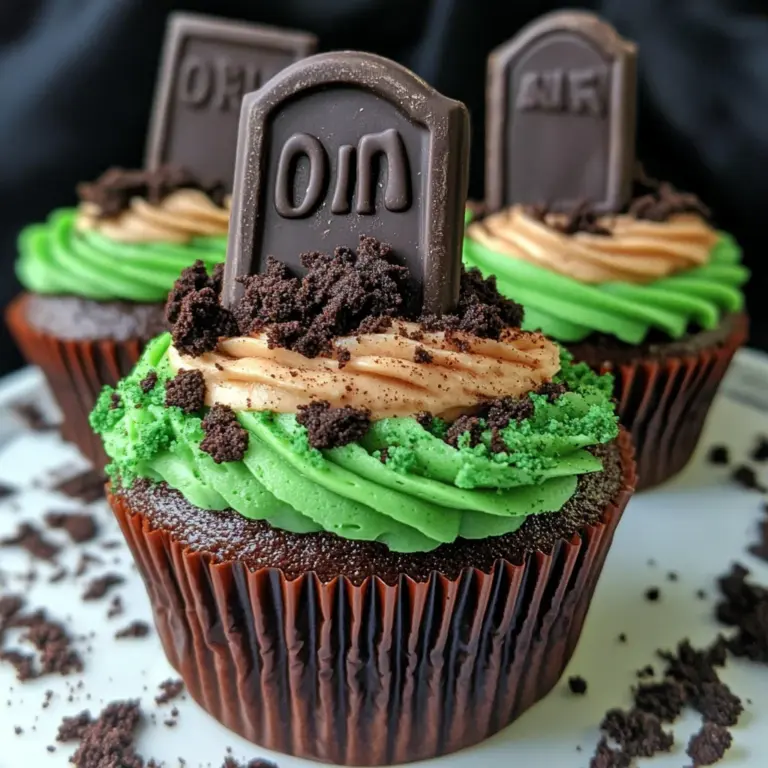 Halloween Graveyard Cupcakes