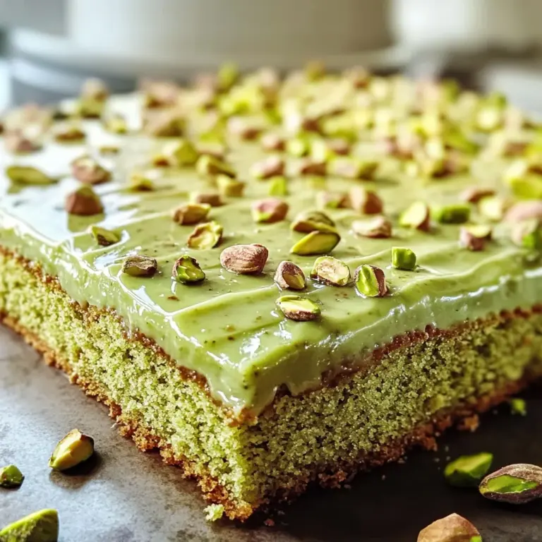 Pistachio Sheet Cake