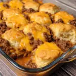 Sloppy Joe Biscuit Casserole