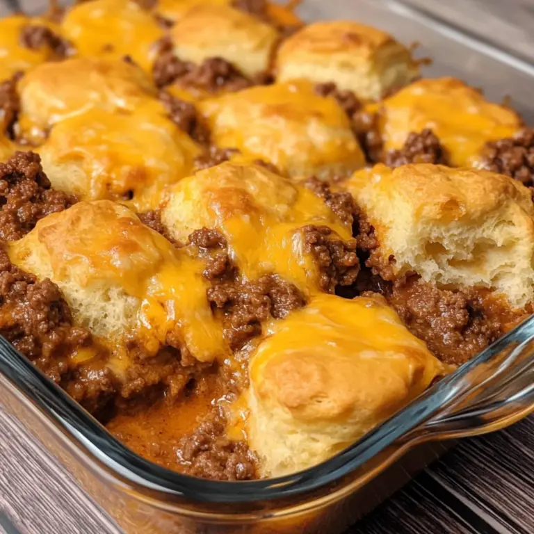 Sloppy Joe Biscuit Casserole