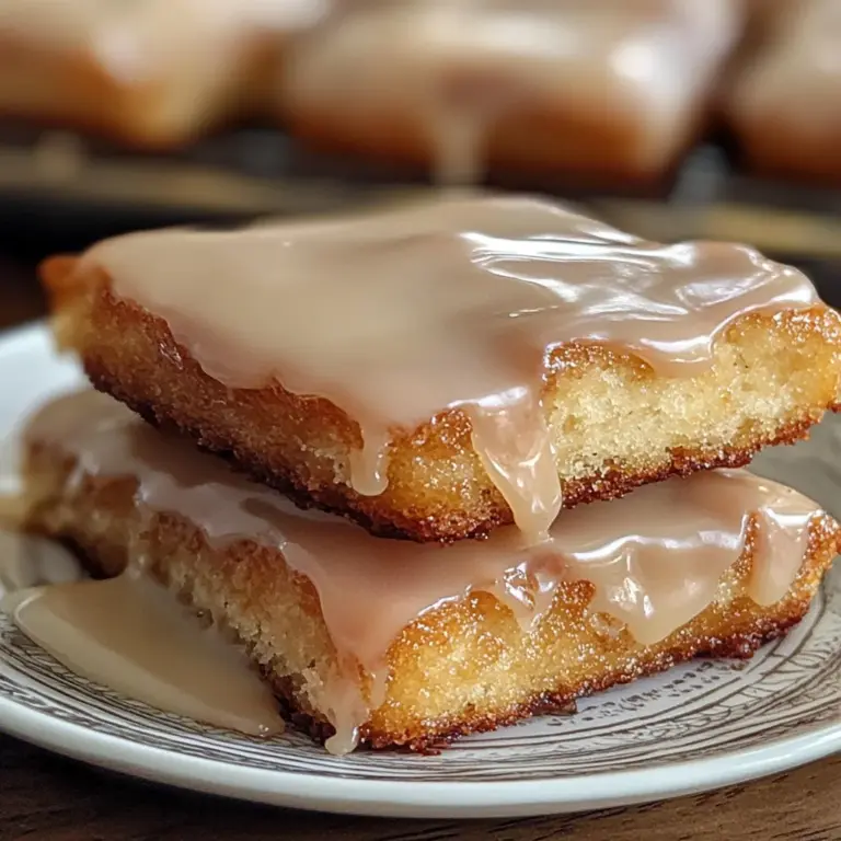 Soft Baked Maple Donut Bars