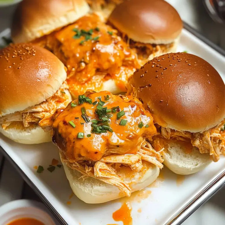 Spicy Buffalo Chicken Sliders