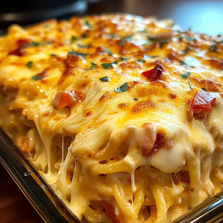 Spicy Southern Cheesy Chicken Spaghetti Casserole