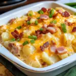 chicken ham & Turkey Bacon Cheesy Potatoes