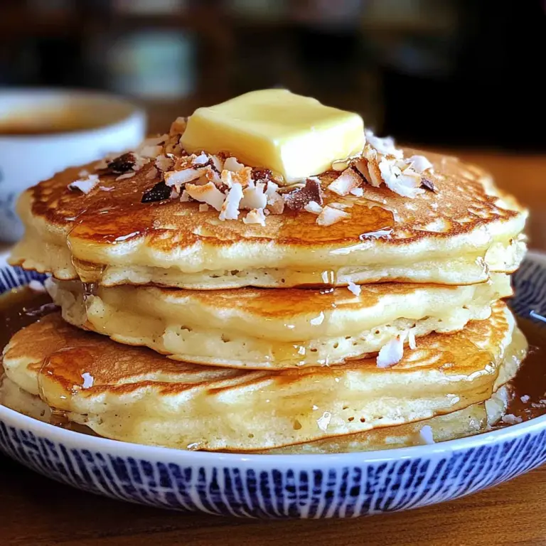 coconut cream pancakes