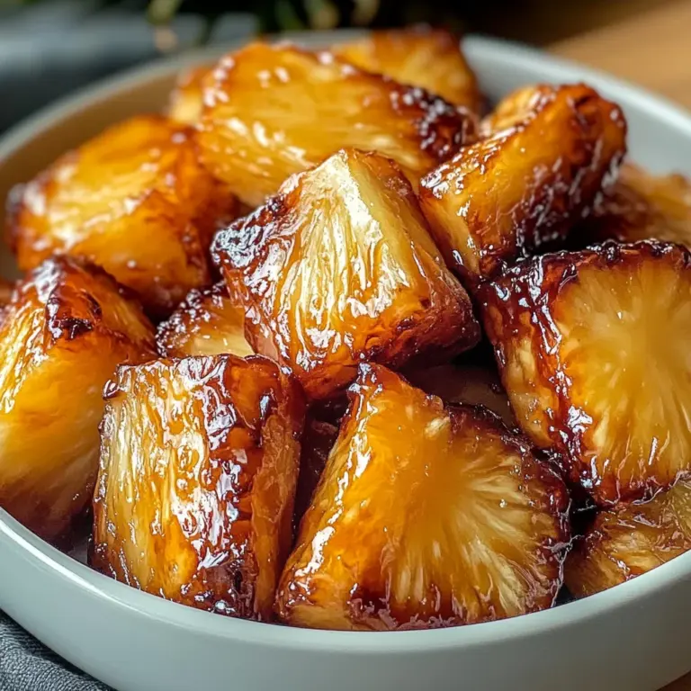 Air Fryer Caramelized Pineapple - Easy & Sweet Treat