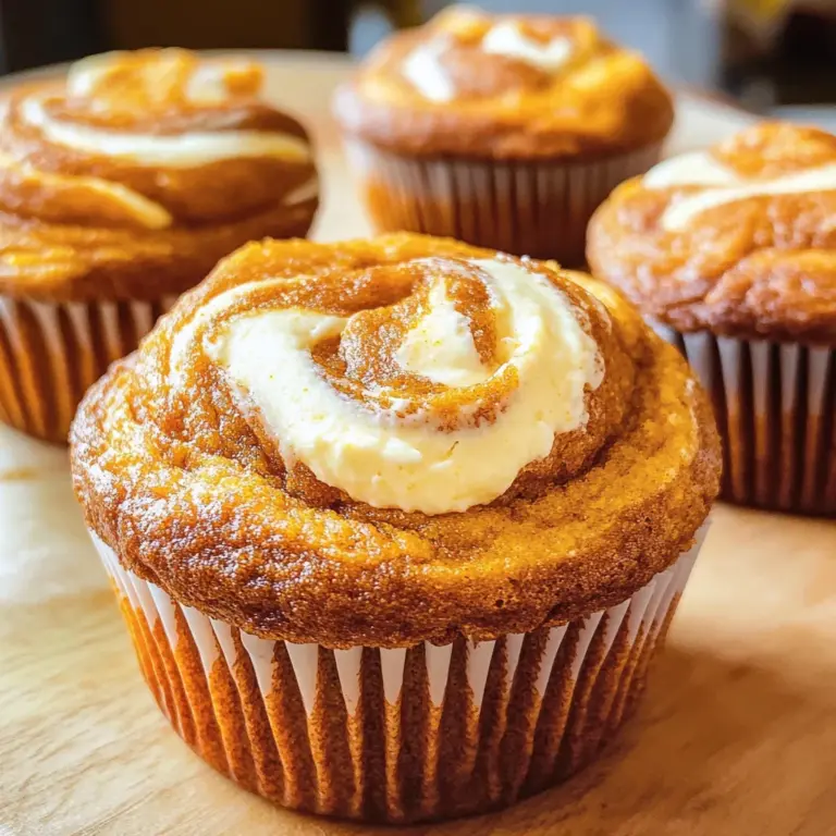 Best Swirled Pumpkin Cream Cheese Muffins