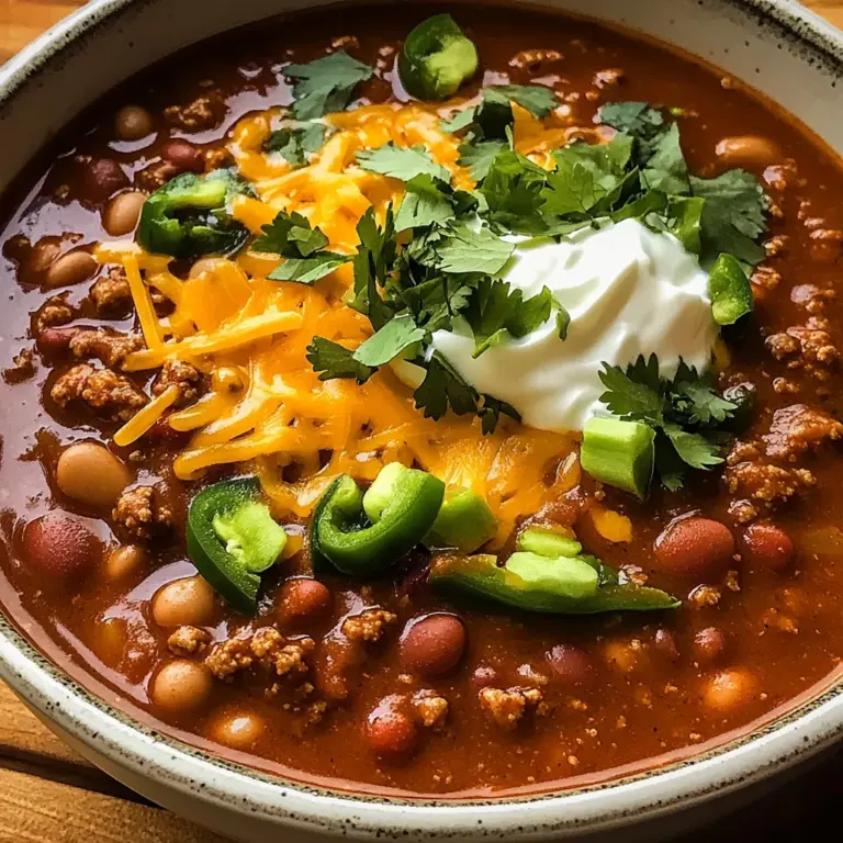 Crockpot Spicy Queso Beef Chili