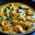 Easy Homemade Chicken Korma with Flatbread or Rice