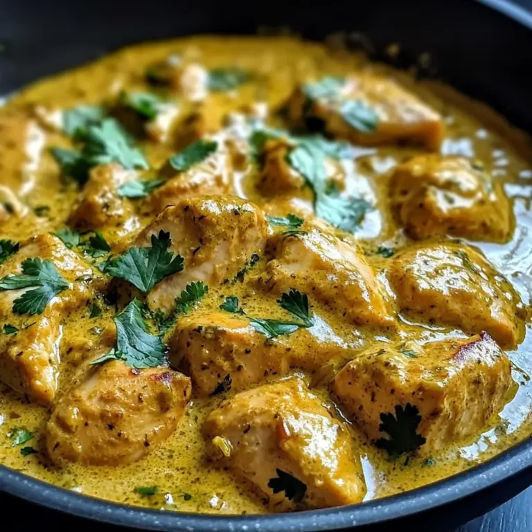 Easy Homemade Chicken Korma with Flatbread or Rice