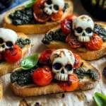 Halloween Bruschetta Appetizer