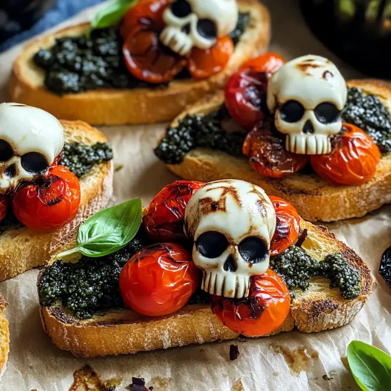 Halloween Bruschetta Appetizer