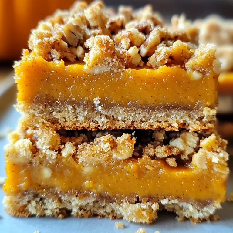 Pumpkin Pie Crumble Bars – Easy Fall Dessert Recipe