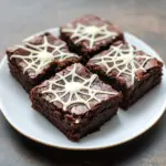 Spider Web Brownies