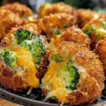 Air Fryer Broccoli Cheddar Poppers