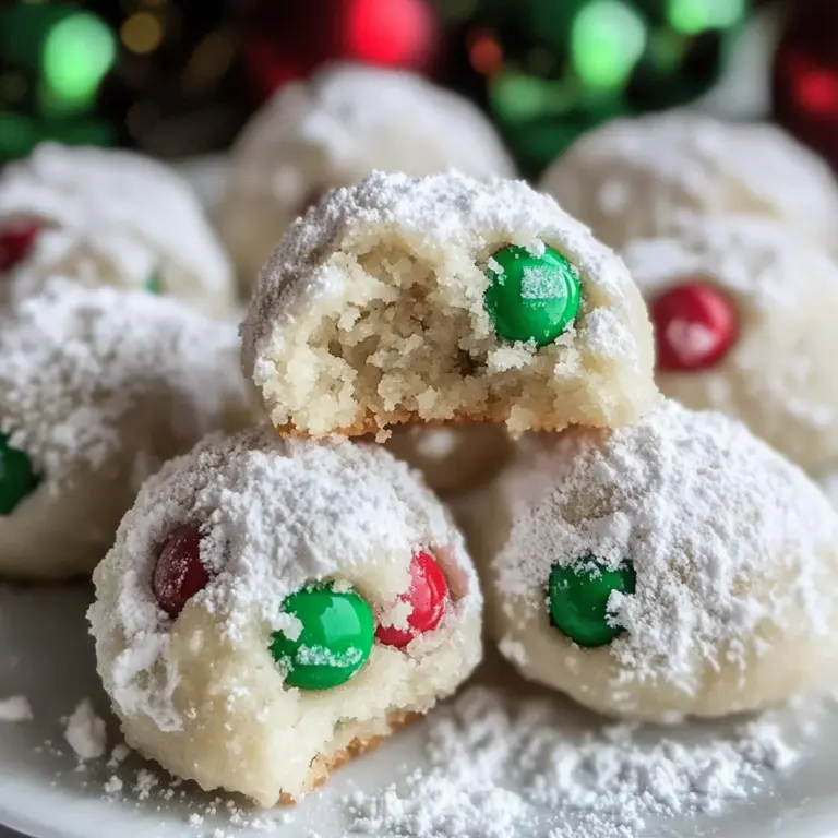Christmas Snowball Cookies
