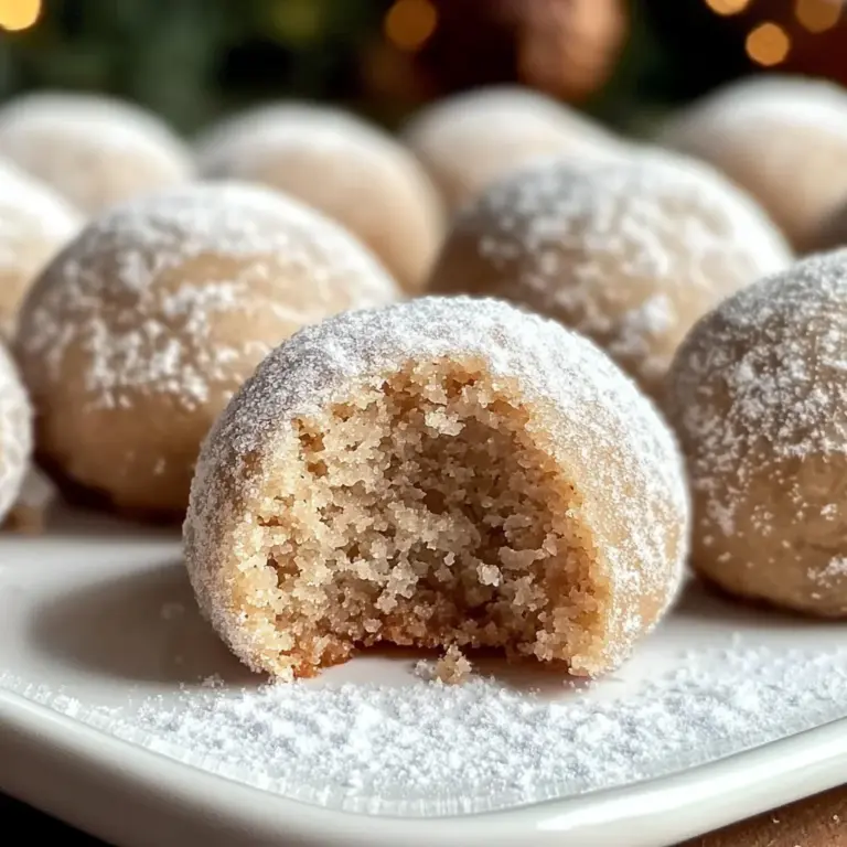 Cinnamon Sugar Snowball Cookies
