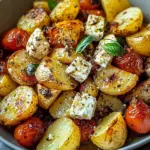 Healthy Baked Feta Potatoes : Easy Potatoes