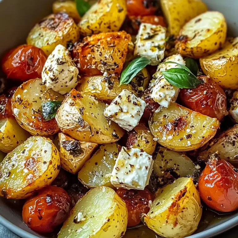 Healthy Baked Feta Potatoes : Easy Potatoes
