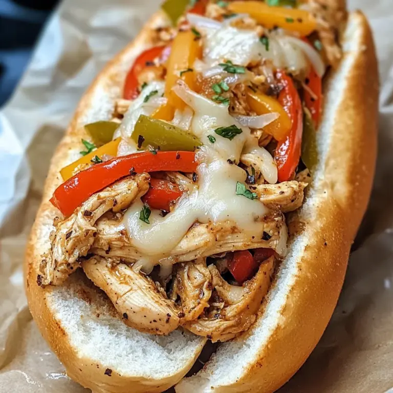 Healthy Crockpot Chicken Philly Cheesesteak Recipe