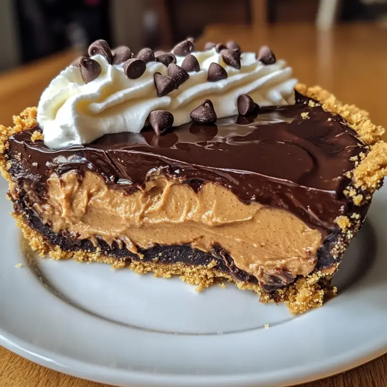 No-Bake Chocolate Peanut Butter Pie: 4 Hour Delight