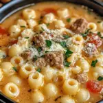 Parmesan Italian Sausage Ditalini Soup