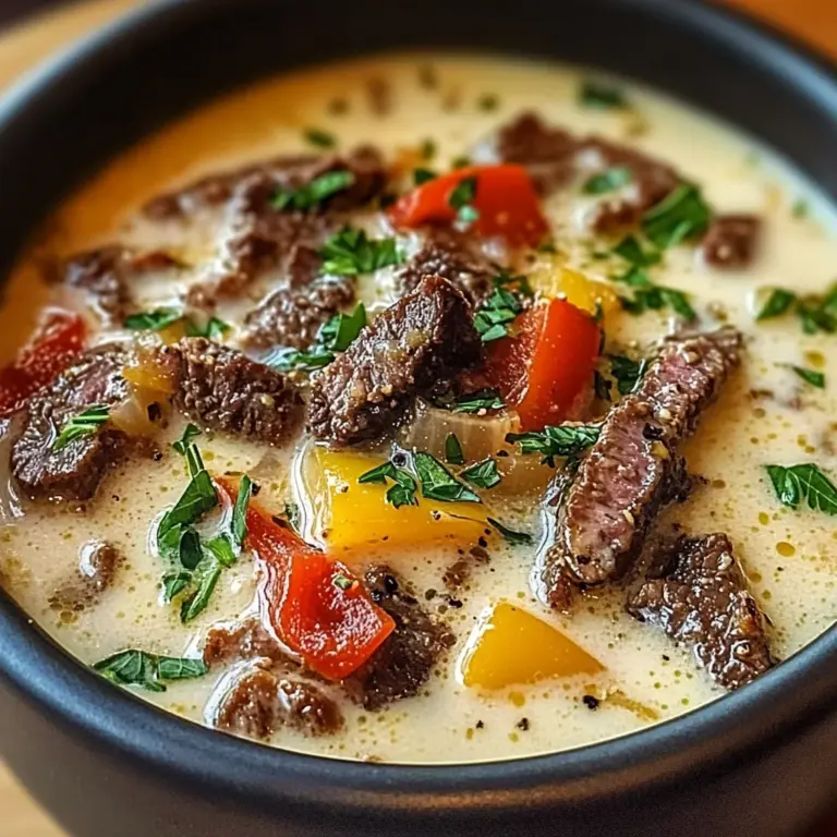 Philly Cheesesteak Soup: The Ultimate Comfort Food Recipe