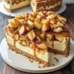Salted Caramel Apple Pie Cheesecake