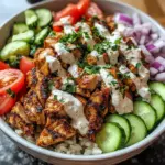 Savor 2-Hour Grilled Chicken Shawarma Bowls with Creamy Garlic Sauce