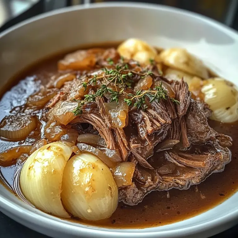 Savory French Onion Pot Roast Recipe for Comfort Food Lovers