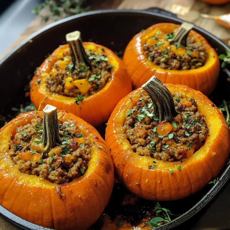 Stuffed Mini Pumpkins Recipe
